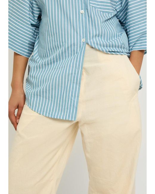 Dries Van Noten Natural Cotton Trousers