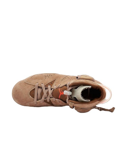 Nike Brown Jordan 6 Retro Travis Scott British Khaki- '20s for men