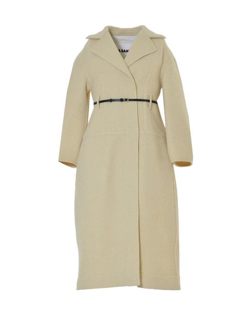 Jil Sander Natural Belted Waist Coat
