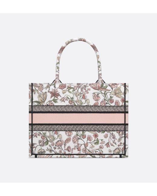 Dior White Medium Book Tote