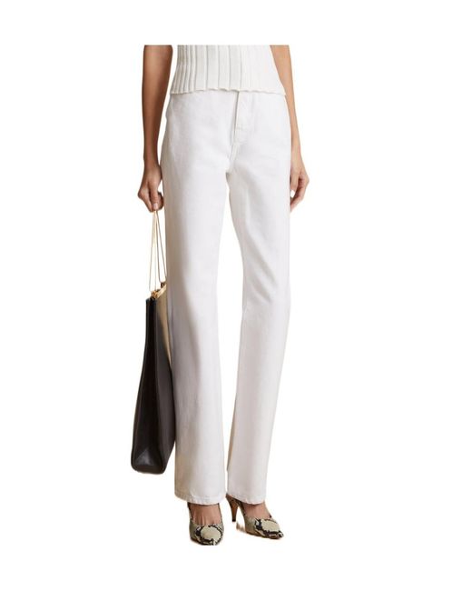 Khaite Black Slight Flared Jeans