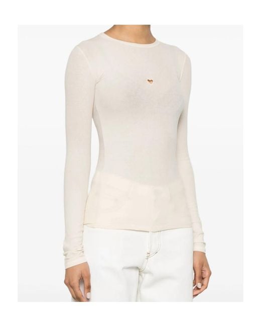 Baserange White Long-Sleeved Sweater