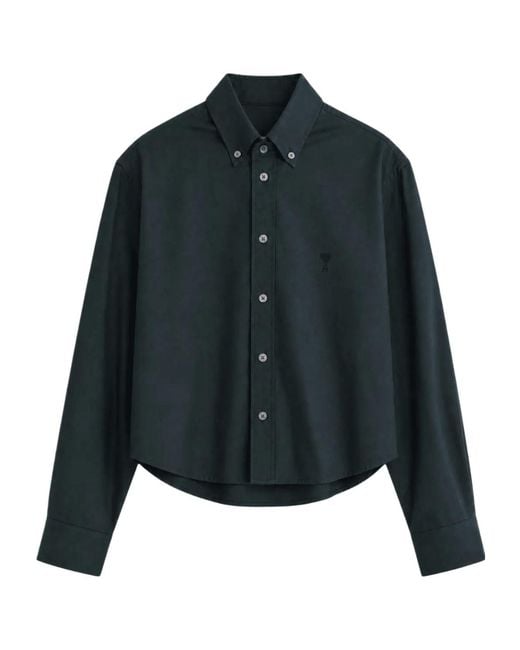 AMI Black Long-Sleeved Shirt for men