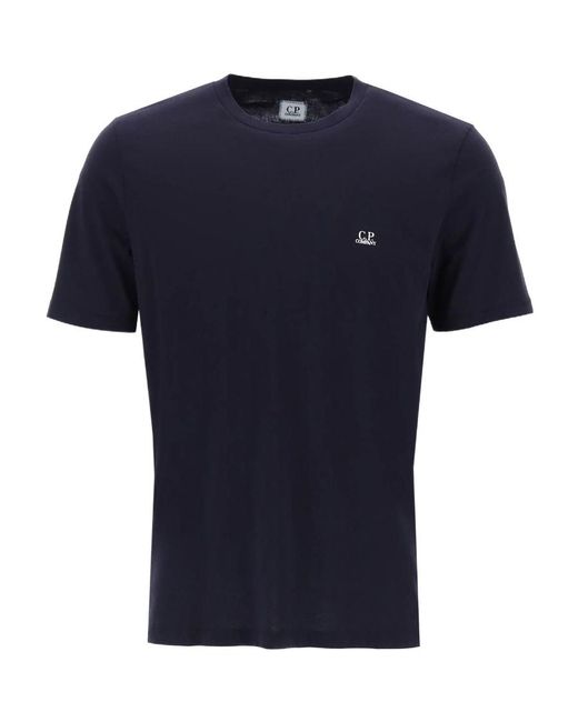 C P Company Black Short-Sleeved Round Neck T-Shirt for men