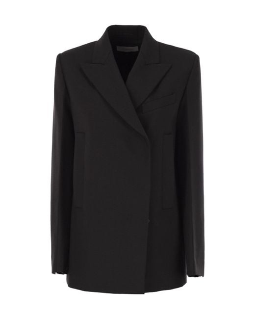 Sportmax Black Esule Straight-Hem Blazer