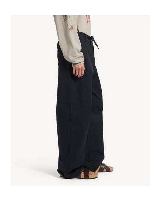 Balenciaga Black Large-Fit Chino Pants for men