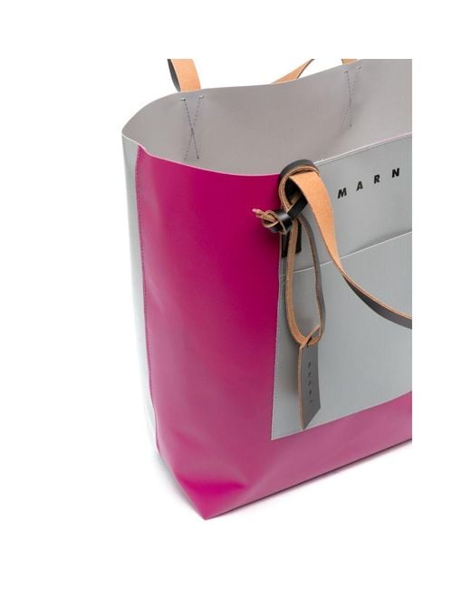 Marni Pink Tribeca Two-Tone Shopping Bag for men