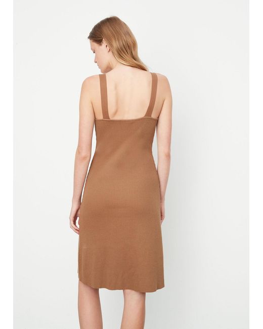 Vince Natural Rib Mid-Length Dress