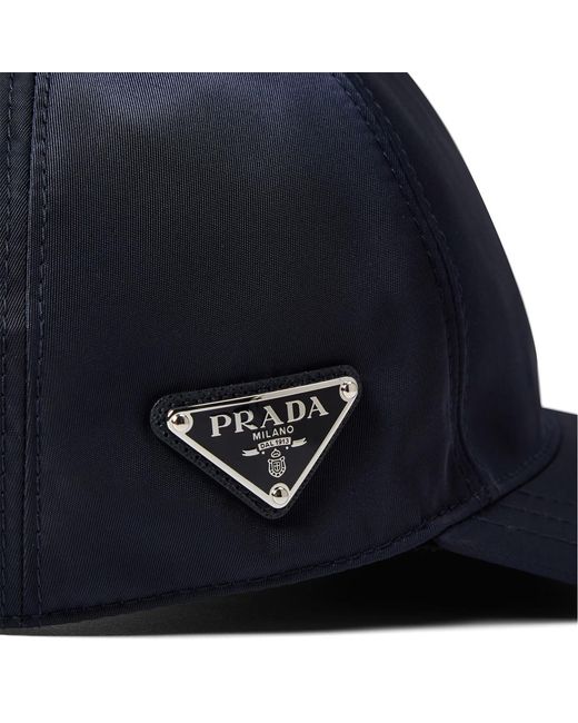Prada Blue Logo Baseball Cap for men