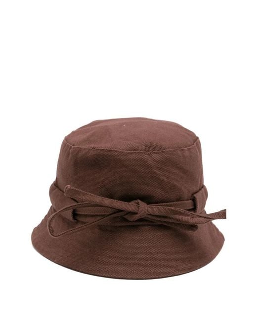 Jacquemus Brown The Gadjo Bucket Hat for men