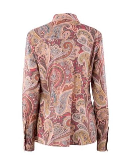Etro Pink Long-Sleeved Shirt