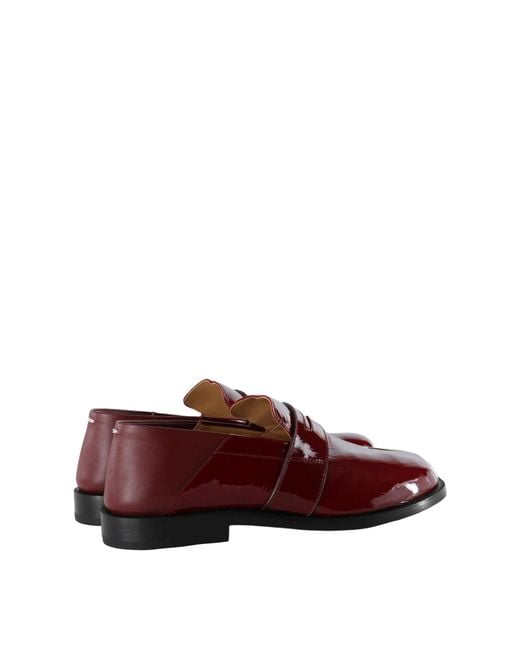 Maison Margiela Red Tabi Loafers
