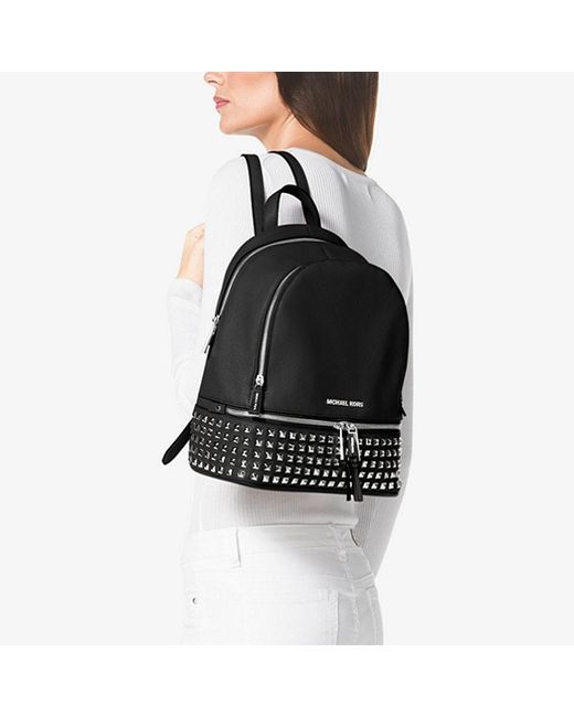 MICHAEL Michael Kors Black Rhea Backpack