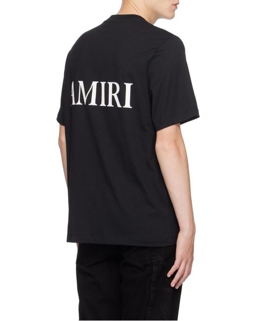Amiri Black Ma Core Logo T-Shirt for men
