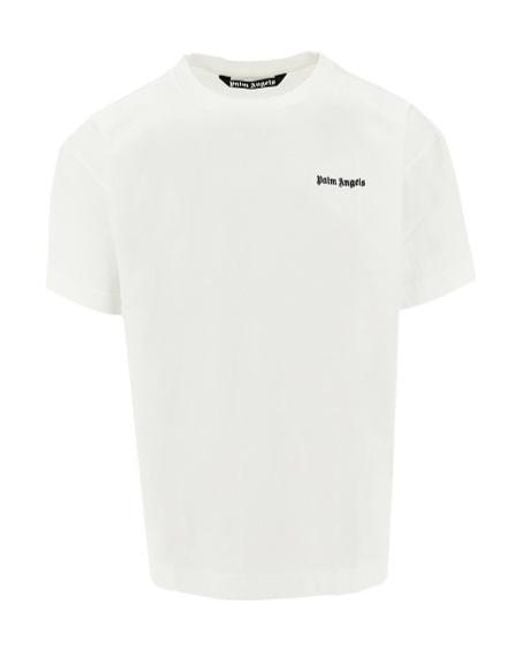 Palm Angels White Logo Embroidered Three Packs Of T-Shirts for men