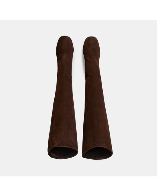Prada Brown Classic Knee-High Boots