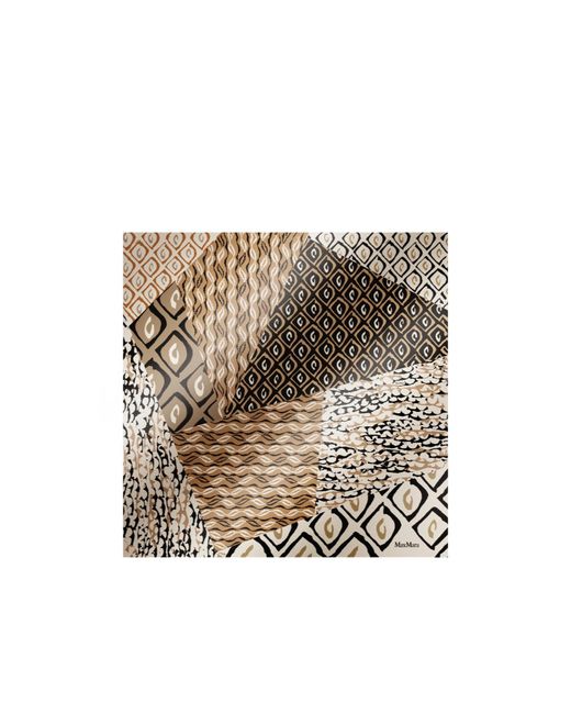 Max Mara Multicolor Carre Pattern-Printed Scarf