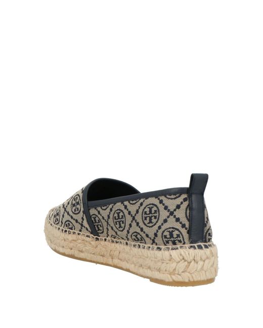 Tory Burch Gray Canvas Loafers