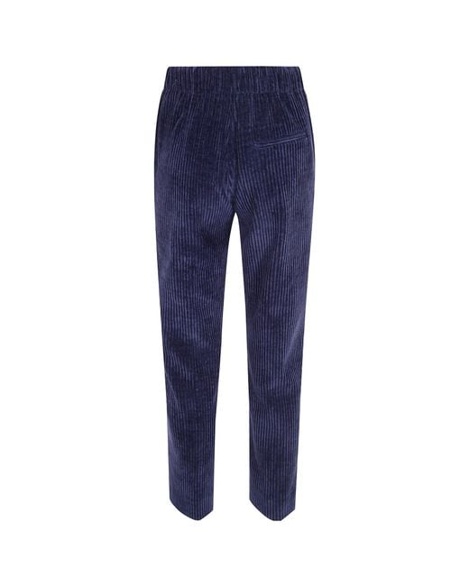 Anneclaire Blue Corduroy Trousers