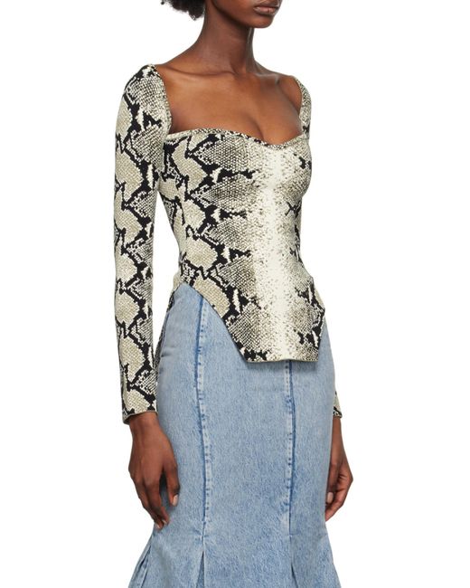 Khaite Black Maddy Off-Shoulder Top
