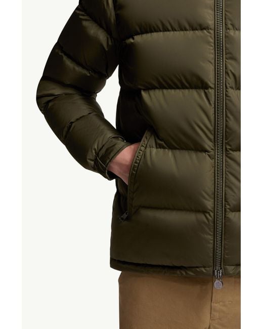 Moncler Green Maya Zip-Up Hooded Jacket for men