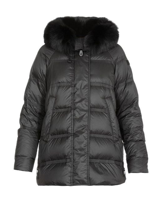 Peuterey Black Hooded Down Jacket