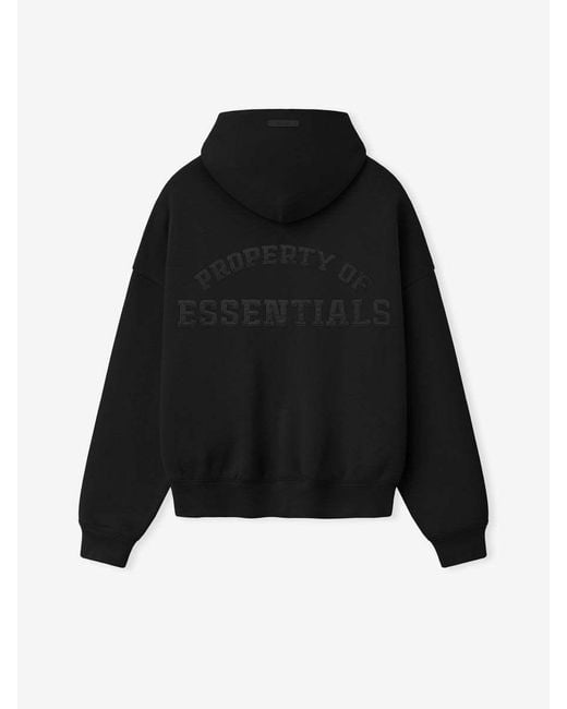Fear Of God Black Half-Zip Hoodie for men