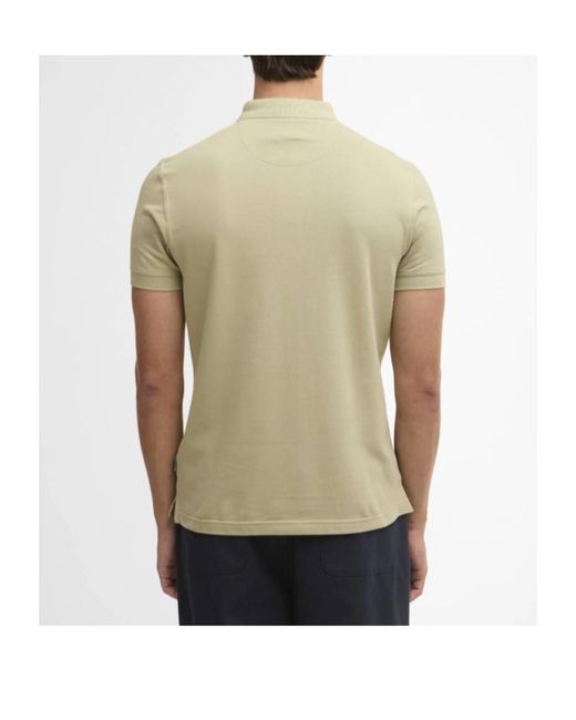 Barbour Green Blaine Tartan Short-Sleeved Polo Shirt for men