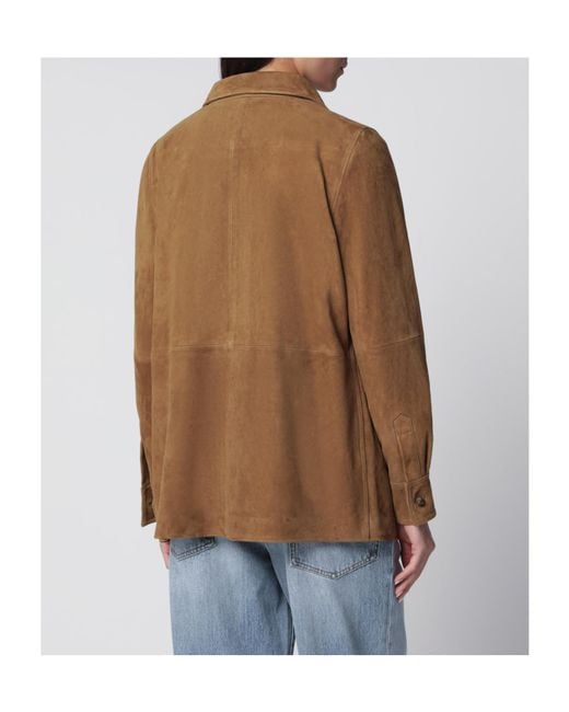 Rohe Brown Long-Sleeved Casual Jacket
