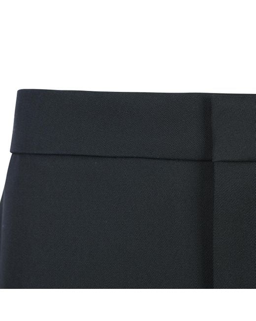Bottega Veneta Black Slit Detailed Midi Skirt