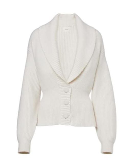 Lisa Yang White Alessandra Cashmere Cardigan