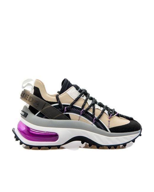 DSquared² Multicolor Bubble Panelled Sneakers