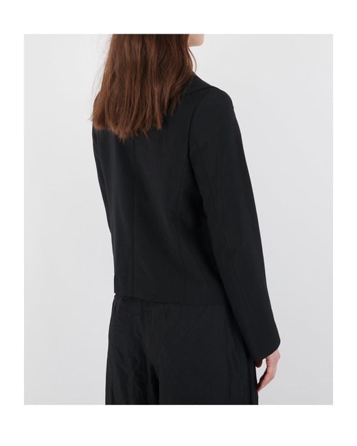 Comme des Garçons Black Double Collar Wool Blazer