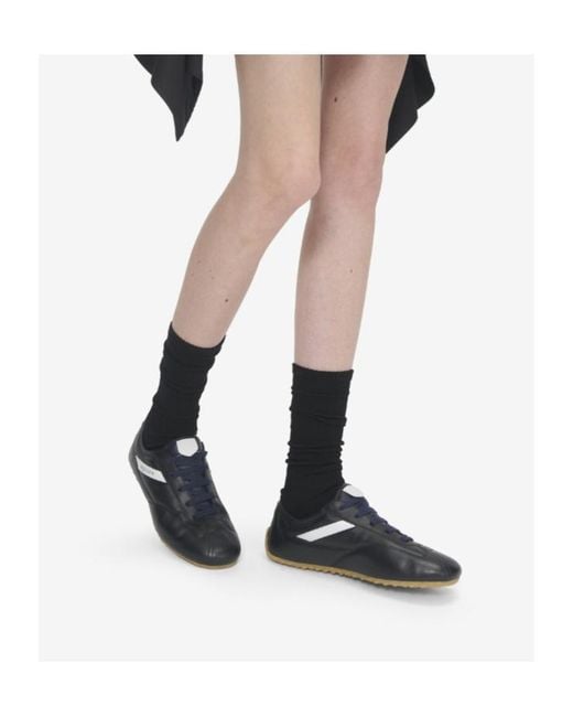 McQueen Black Boxe Low-Top Sneakers
