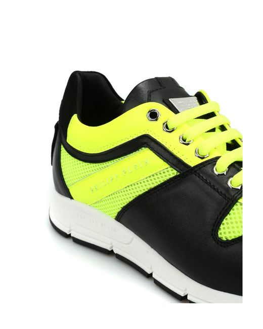 Philipp Plein Yellow Logo Details Casual Sports Shoes for men