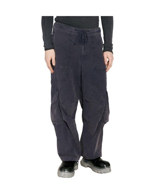 Entire studios Blue Freight Wide-Leg Cargo Trousers for men