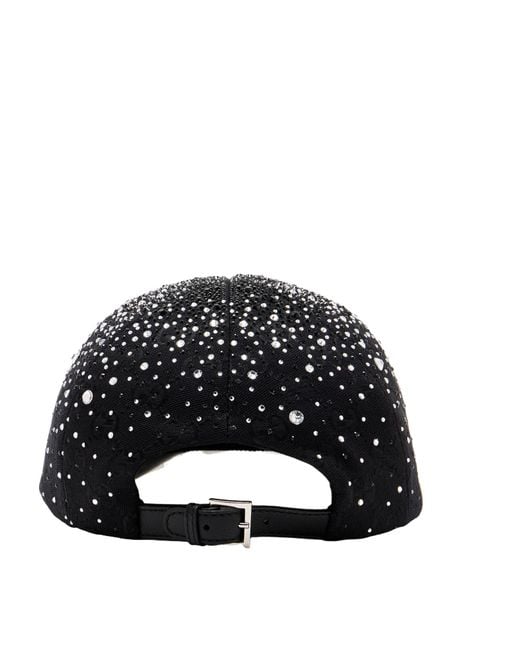 Gucci Black Gg Canvas Baseball Hat