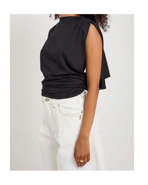 Jacquemus Black Versatile Shoulder-Padded Slim-Fit Sleeveless T-Shirt