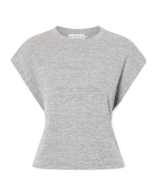 Proenza Schouler Gray Reeva Jersey T-Shirt