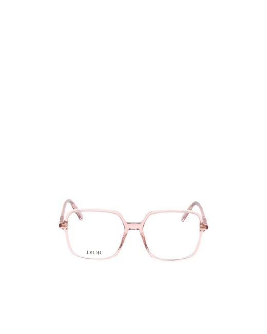 Dior Natural Eyewear Square Frame Glasses