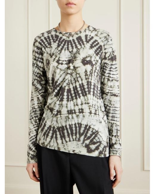 Proenza Schouler Multicolor Mia Tie-Dyed Cotton-Jersey T-Shirt