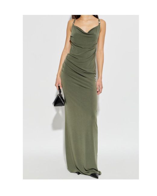 Coperni Green Open-Back Sleeveless Long Dress