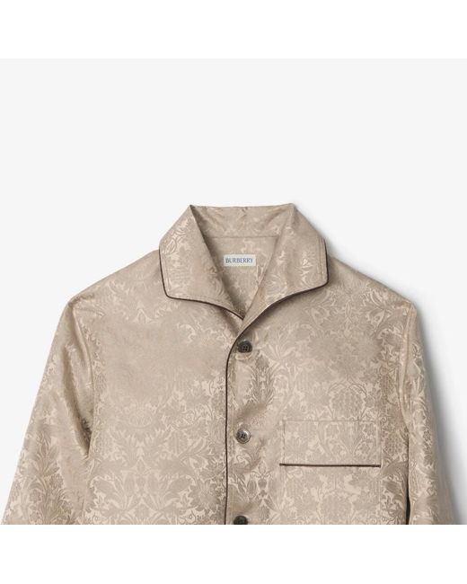 Burberry Natural Sunflower-Jacquard Pyjama Shirt