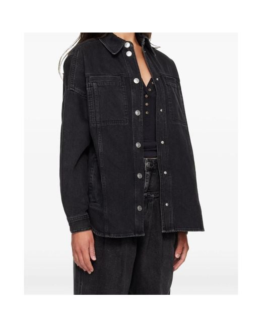 Isabel Marant Black Button-Up Shirt