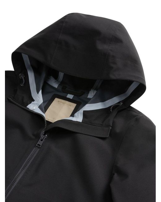 Woolrich Black Waterproof Light Stretch Jacket