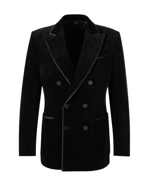 Tom Ford Black Leather Jacket for men