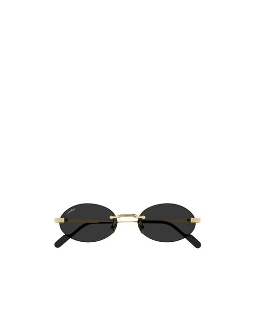 Cartier Multicolor Rimless Round Sunglasses for men