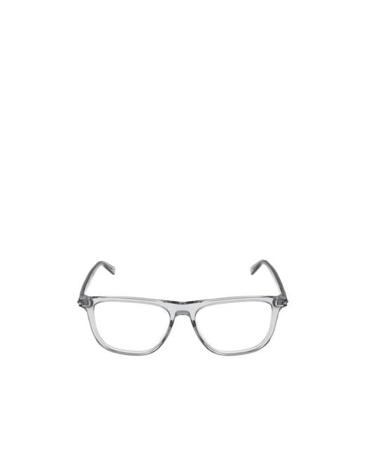 Gucci White Eyewear Square Frame Glasses for men