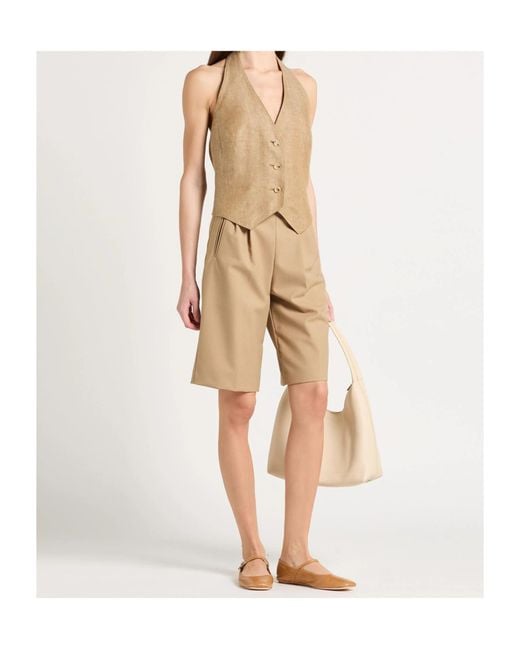 Max Mara Natural Backless Top