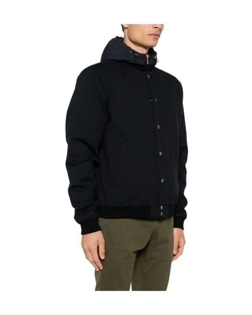 Moorer Black Callum-Tz Bomber Jacket for men